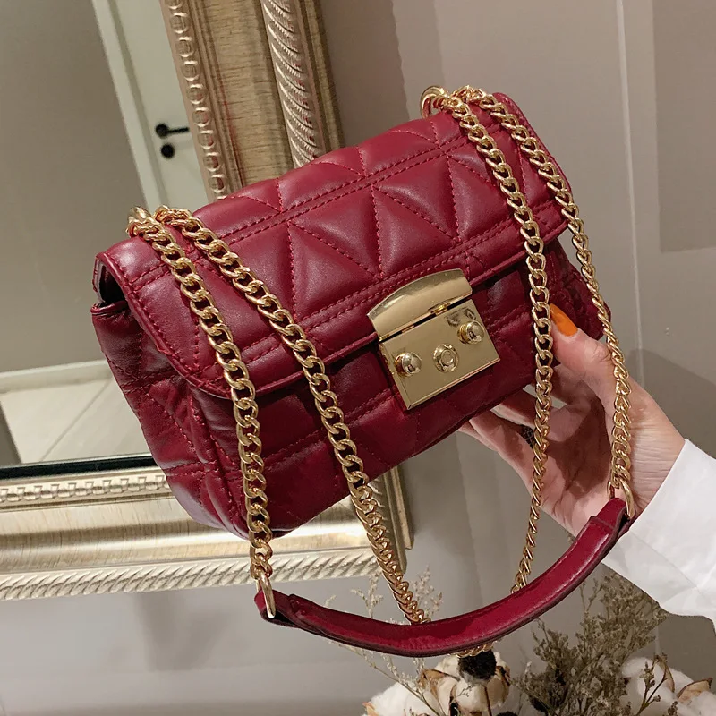 

Ladies Hand Sling Crossbody Bags Women Leather Luxury Handbag Famous Brand Designer Female Messenger Shoulder Bag Sac Red Clutch