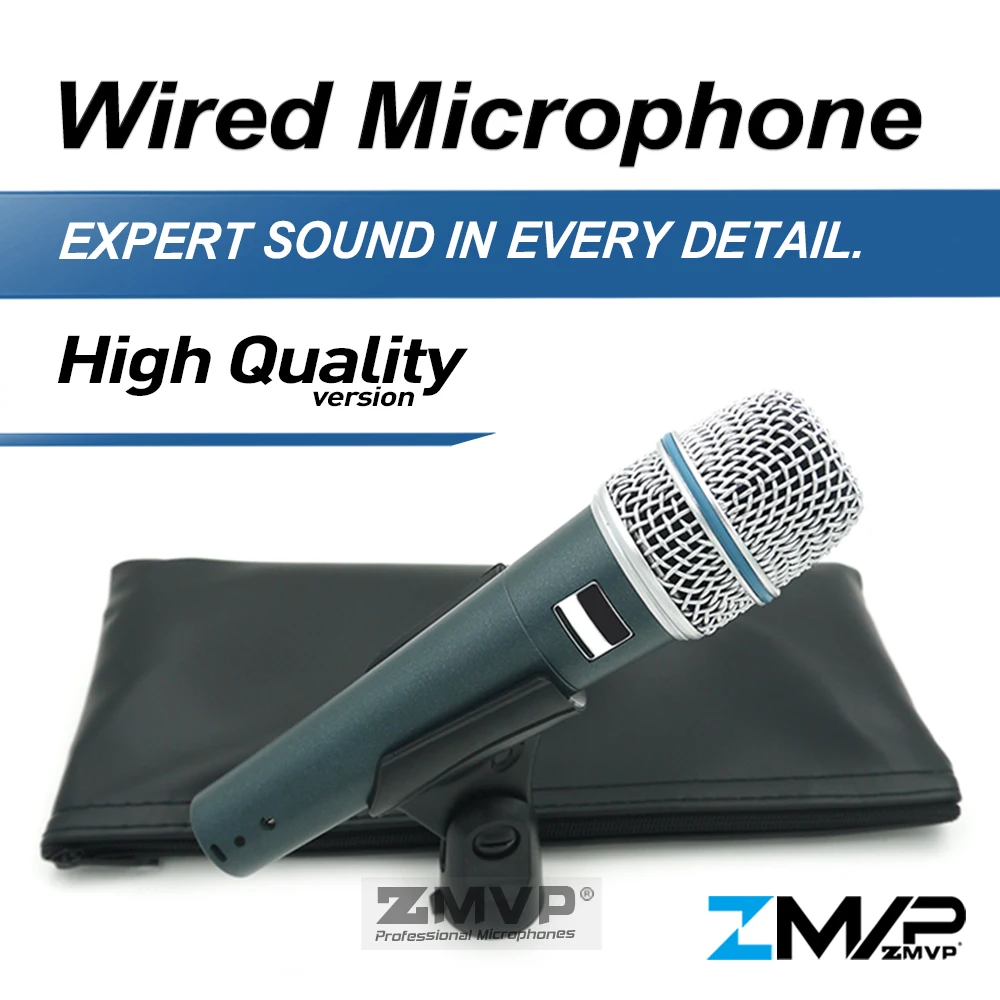 

High Quality Version BETA57A Super cardioid BETA57 Professional Karaoke Wired Handheld Dynamic Microphone Instrument Mic Mike