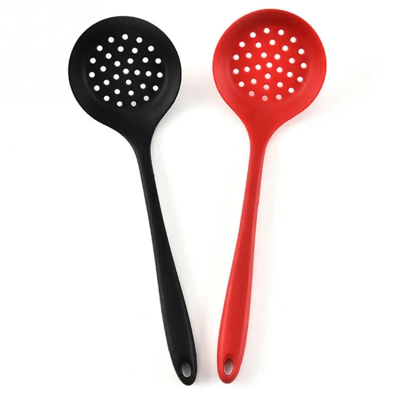 

1Pc Silicone Slotted Spatula Silicone Slotted Spoon Spoon Strainer with Long Handle