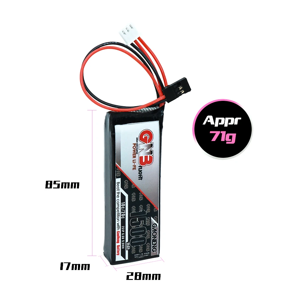 1 шт/2 шт Gaoneng GNB 1500mAh 2S 10C/20C 6,6 V 9.9WH Аккумулятор для радиоуправляемого дрона FPV Racing запчасти радиоприемник