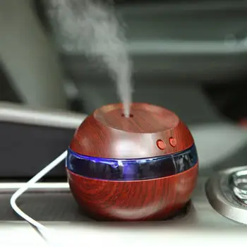 

USB Plug Humidifier Car Aroma Diffuser 7-Color Slant Humidifier Aromatherapy Diffuser #4O