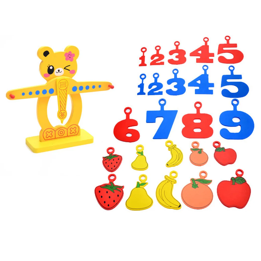 Медвежонок Math Balancing Scale Match Game Number Balance настольная игра обучающая игрушка для детей