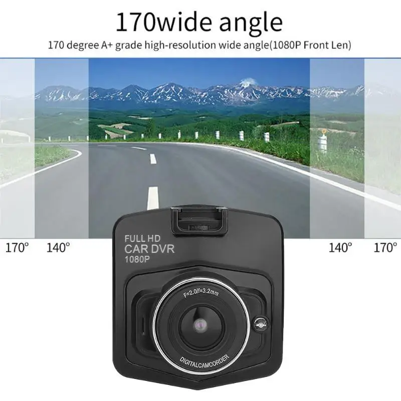 2.4in TFT экран 1080 P FHD двойной объектив Автомобильный видеорегистратор Камера ночного видения