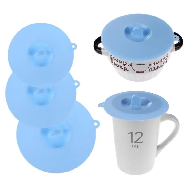 

Silicone Cup Lid Reusable Anti-dust Leakproof Insulation Bowl Cup Cover