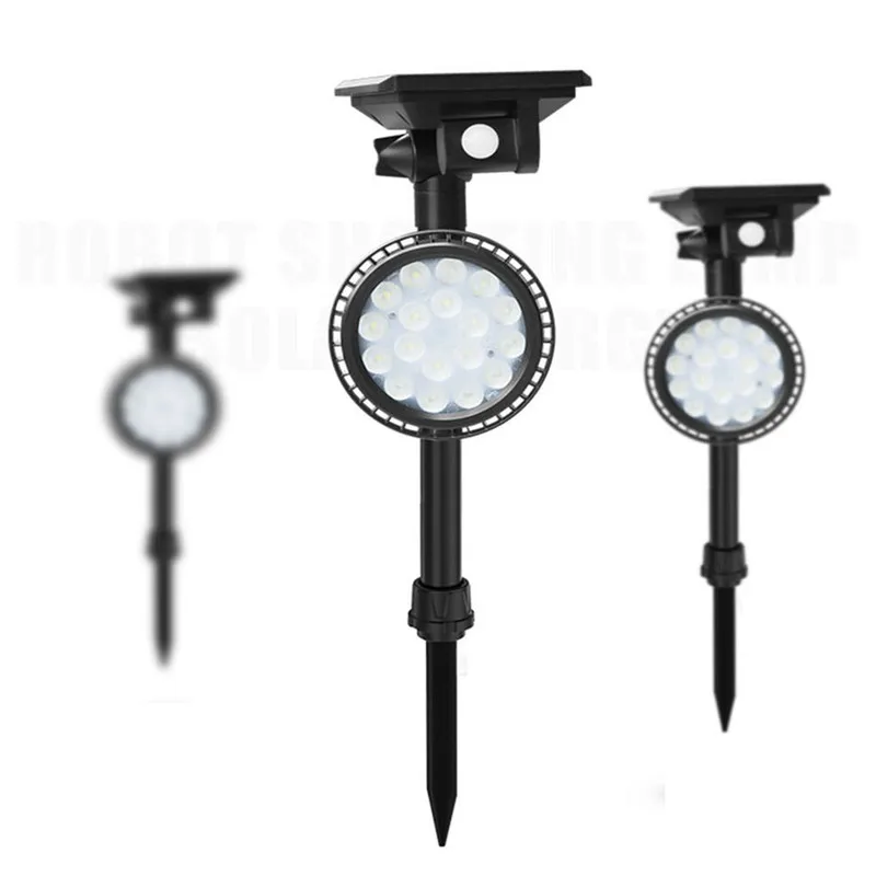 

CLAITE 18LED Solar Lawn Light Waterproof Outdoor 4 Modes PIR Motion Sensor Spotlight White/Warm White Garden Street Light