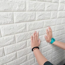 ПЭ Пена 3D настенные наклейки кирпичный узор самоклеющиеся