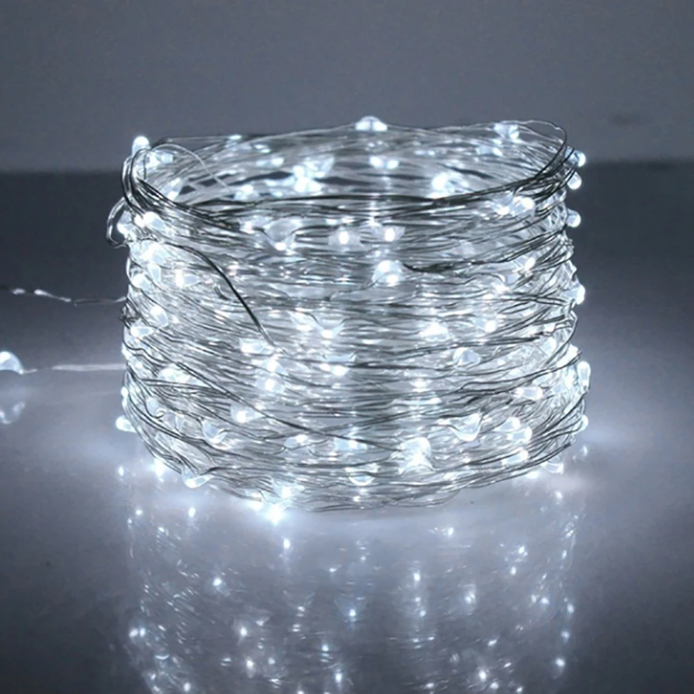 

Solar 100 Power LED String Copper Wire Fairy Lights LEDs Outdoor Holiday Christmas Lighting Wed Garden Party Decoration Garland