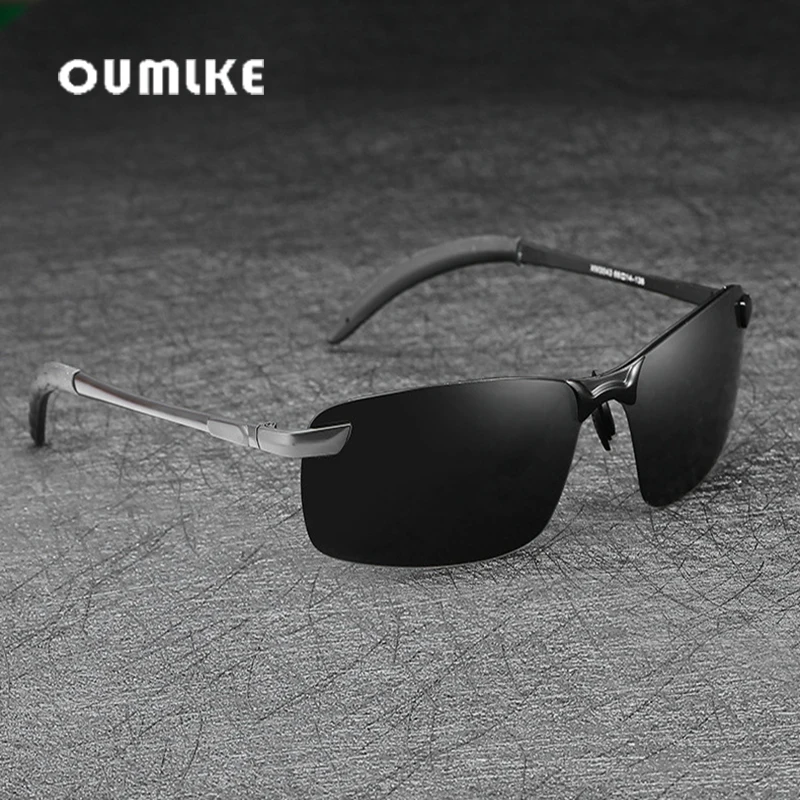 Мужские поляризационные солнцезащитные очки OUMLKE для вождения на открытом