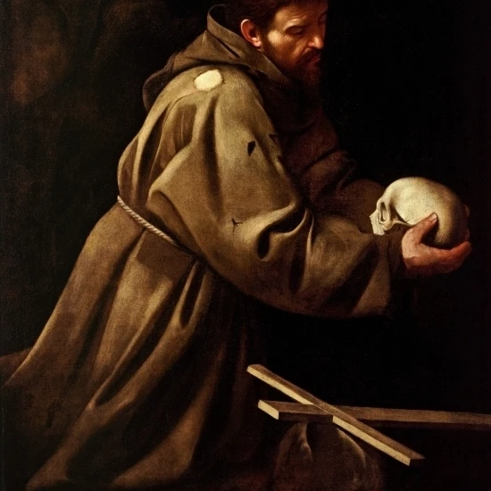 Сент-Френсис в молитве плакат печать Caravaggio (18x24) | Дом и сад