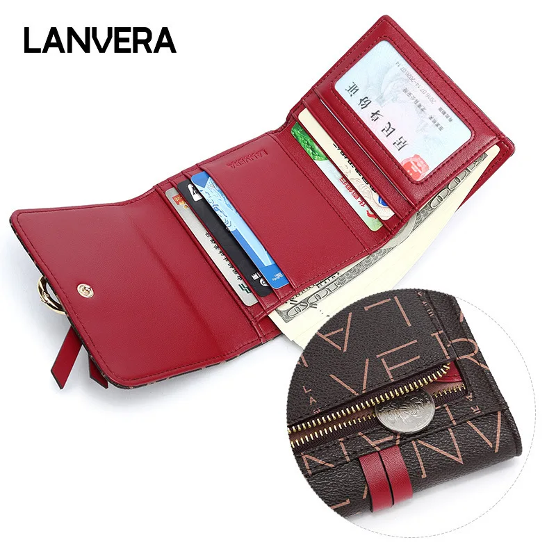 

LANVERA New Arrival Women Wallets Lovely Hasp Purse 2019 Small Coin Bag High Quality Phone Card Package 8041