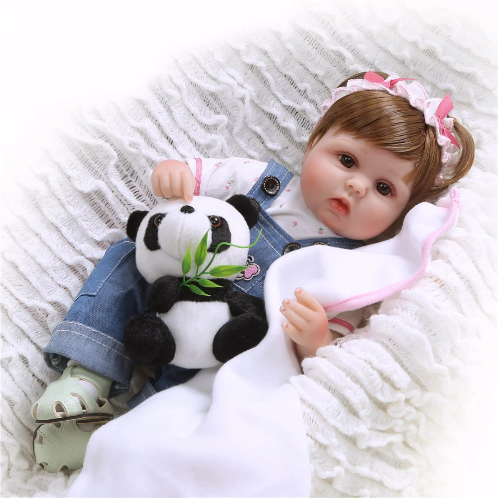 17 &quotсиликоновая кукла Reborn Baby Doll для девочек настоящая жизнь Реалистичная детей