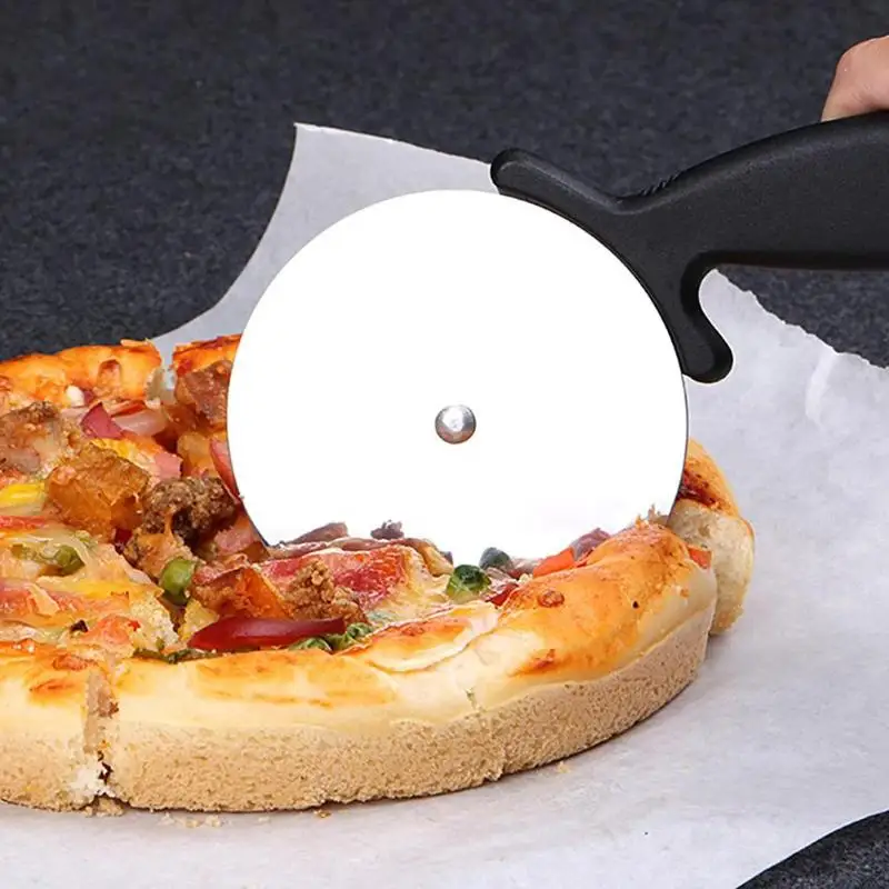 1PC Stainless Steel Pizza Cutter Knife Round Pizza Wheels for Pizza Pies Waffles Cutter Separator Kitchen Tools Gadget