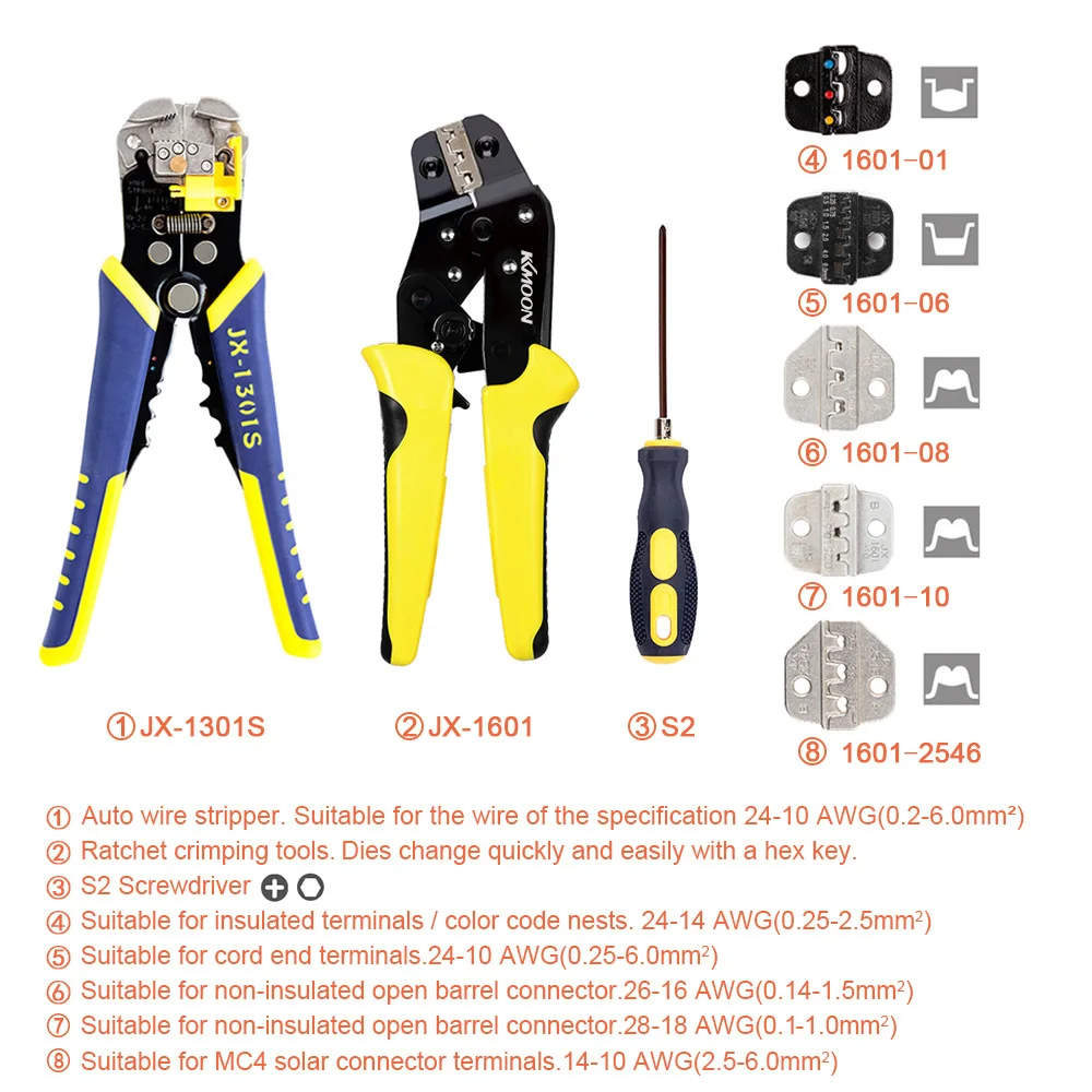 KKmoon профессиональные щипцы для обжима проводов, многофункциональные щипцы для обжима проводов