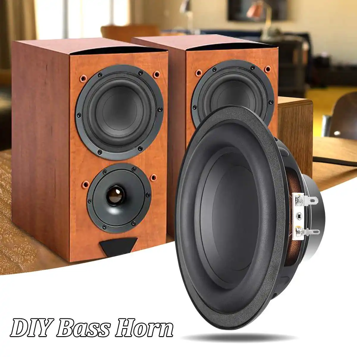 1Pcs 6Inch Black 50W Diy Sound Box Loudspeaker Stereo Speaker Accessories Strong Bass Horn Full Frequency Unit Trumpet huismerk kopen in de aanbieding 1Pcs 6Inch Black 50W Diy Sound Box Loudspeaker Stereo Speaker Accessories Strong Bass Horn Full Frequency Unit Trumpet huismerk kopen in de aanbieding