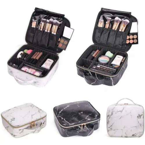 

Brand Women Professional Cosmetic Case Beauty Brush Makeup Bag Travel Necessary Waterproof Cosmetic Bag Big Capacity Make Up Box