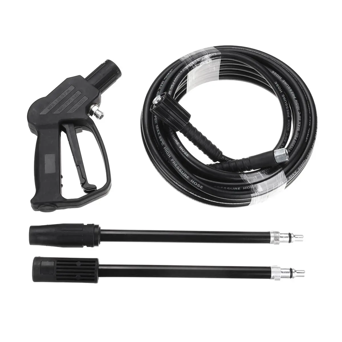 

8M 59FT 5800PSI 160 Bar High Pressure Washer Hose Spray Gun Wand Lance Water Washer Pump Tube With 135Bar Lance Kit