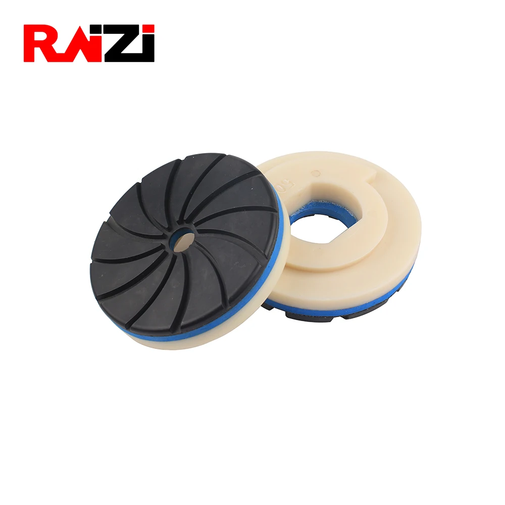 

Raizi 5 inch 5 mm Deep color Snail Lock Diamond Granite Sanding Disc For Edge Polishing Grit 50-3000