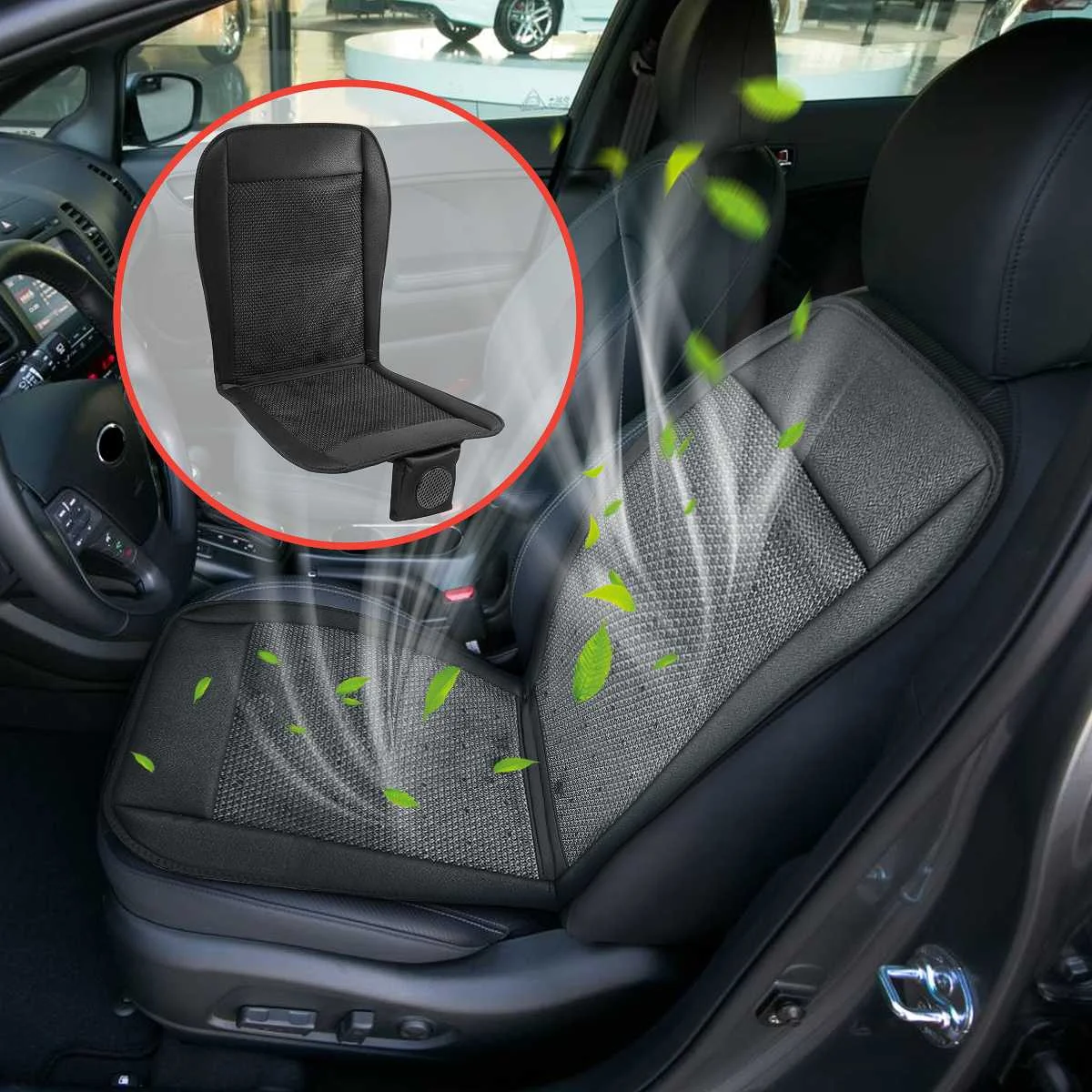 

12V New summer cool cushion with the fan blowing cool cool summer ventilation cushion seat cushion car seat cooling vest