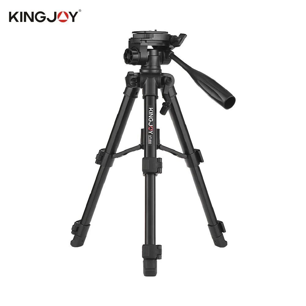 Kingjoy VT-850 2" 3 Профессиональный алюминиевый сплав штатив для камеры для фотосъемки видео съемки поддержка DSLR SLR камеры видеокамеры