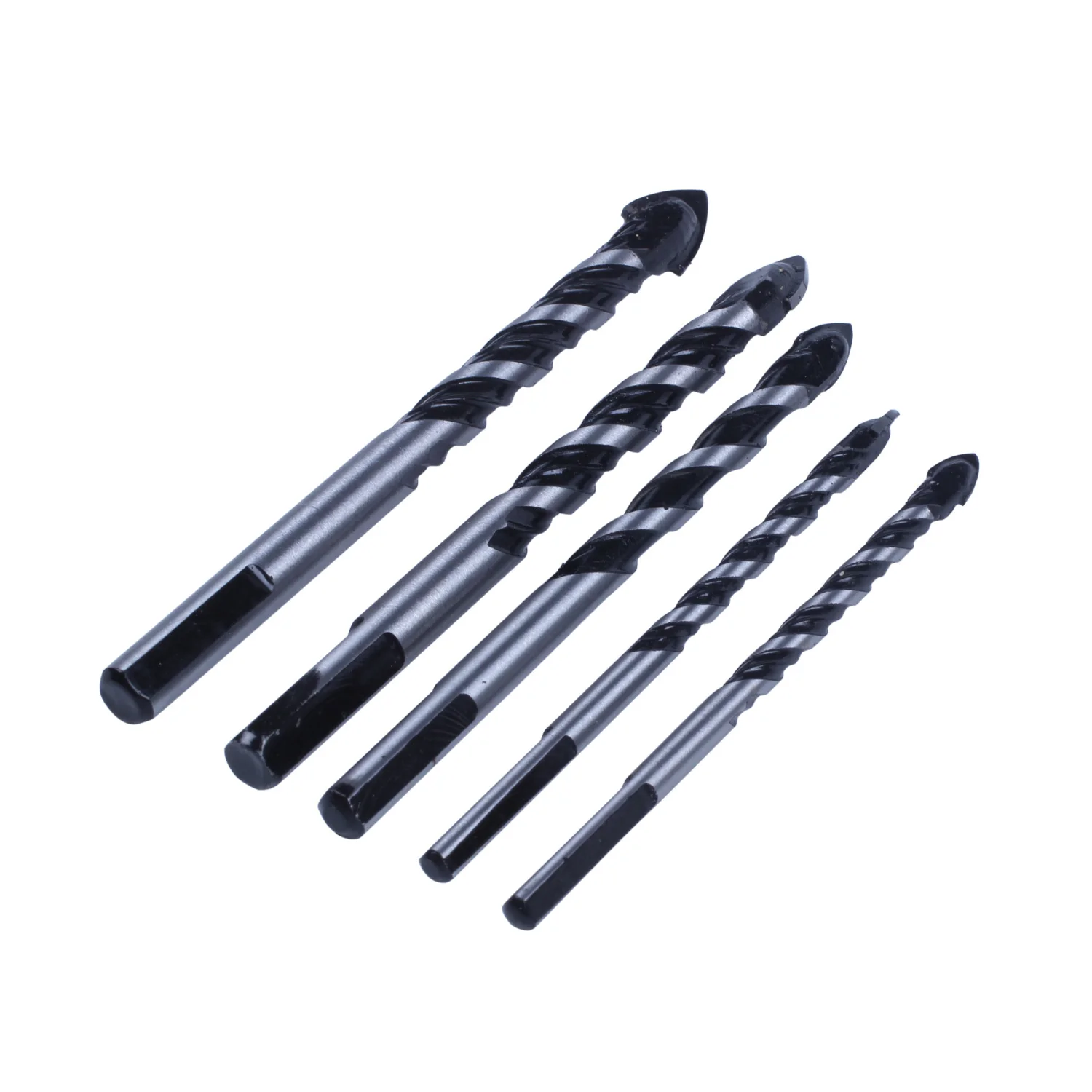 5 Pcs Multi-Material Drill Bit Set for Tile Concrete Brick Glass Plastic and Wood Tungsten Carbide Wall | Инструменты