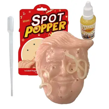 

Trump Face Shape Squeezes Acne Toy with 30ML Refill Liquid Dropper Stress Reliever
