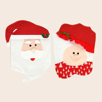 

Factory Outlet Santa Claus Grandma Thick Chair Cover Christmas Decoration New Year Practical Warm Gift for Home Restaurant OEM