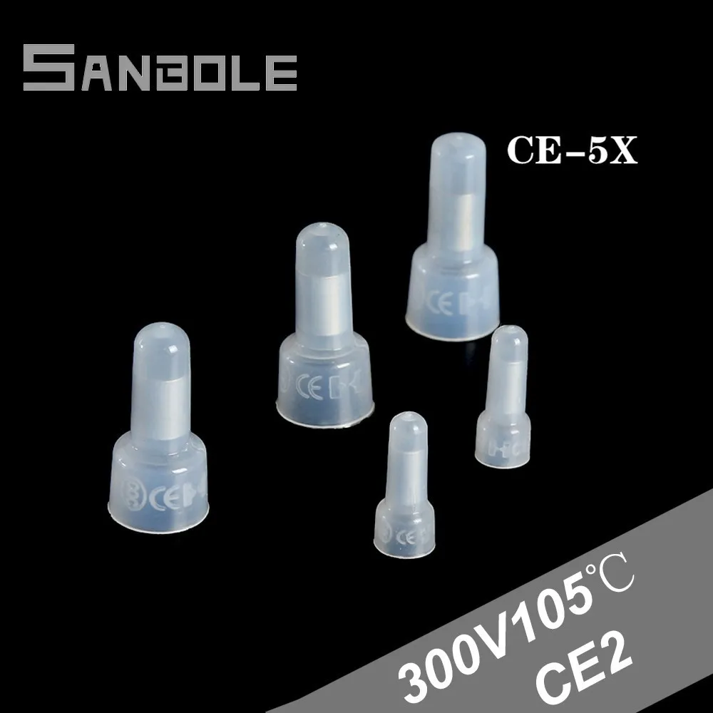 

Close Terminal Connection Terminal Nipple Wire Connector Hat Aluminum Tube Connector CE-5X (1000pcs/lot)