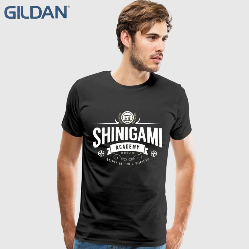 Top Quality T Shirt Hip Shinigami Academy Bleach Kurosaki Ichigo 2018 Game Black For Men Tee Shirts Shop Sales Online