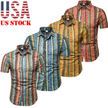

US Men Short Sleeve Shirt Long Sleeve Slim Fit Business Dress Shirts Casual