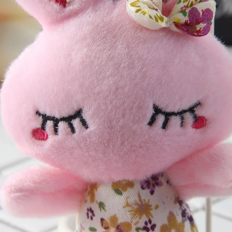 Kawaii Beauty Кролик плюшевая игрушка брелок для ключей Мягкий PP Хлопок чучела