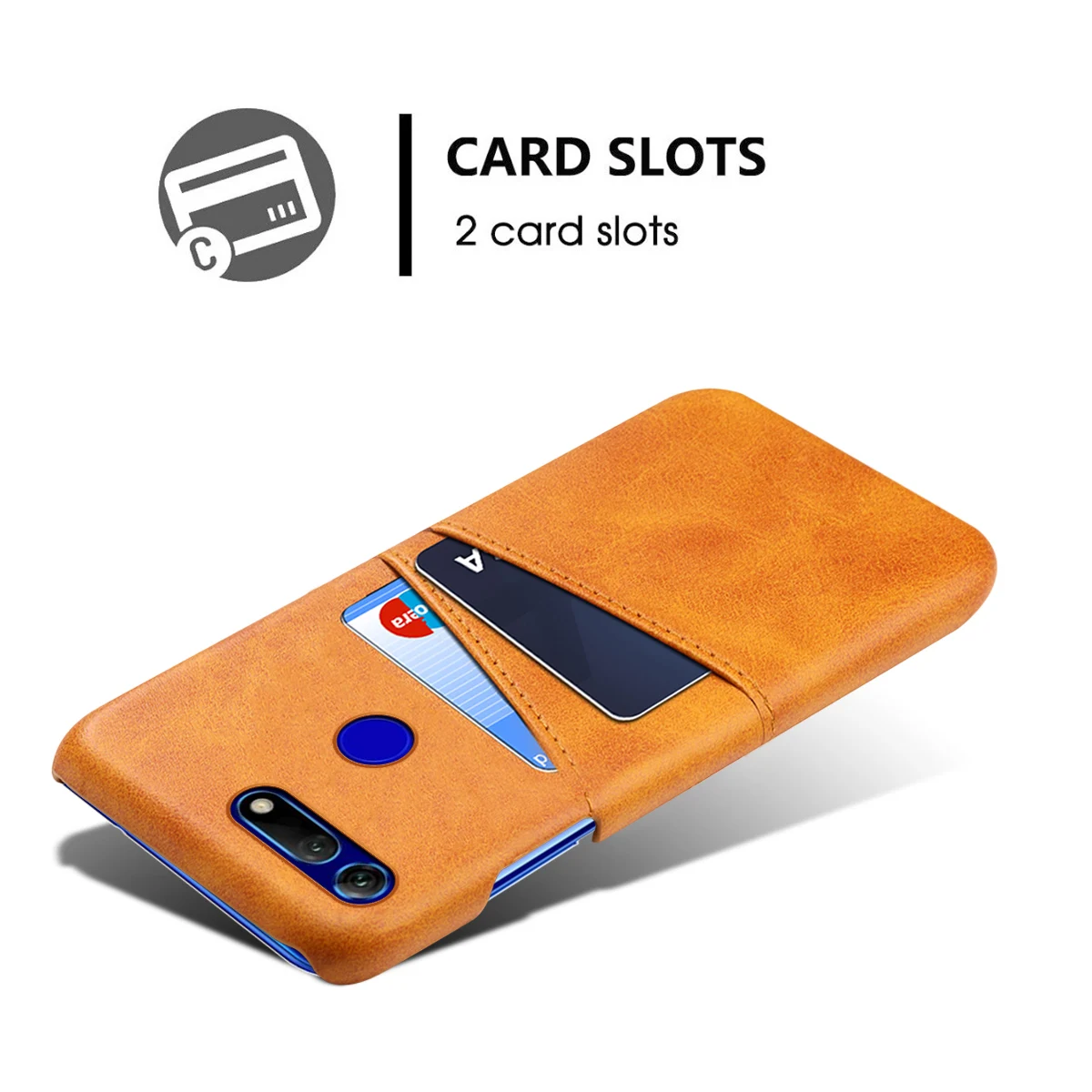 

For Huawei Honor View 20 V20 Case Luxury Calf Grain PU Leather TPU Back Cover For Huawei Honor V20 Case with Card Slots Holder