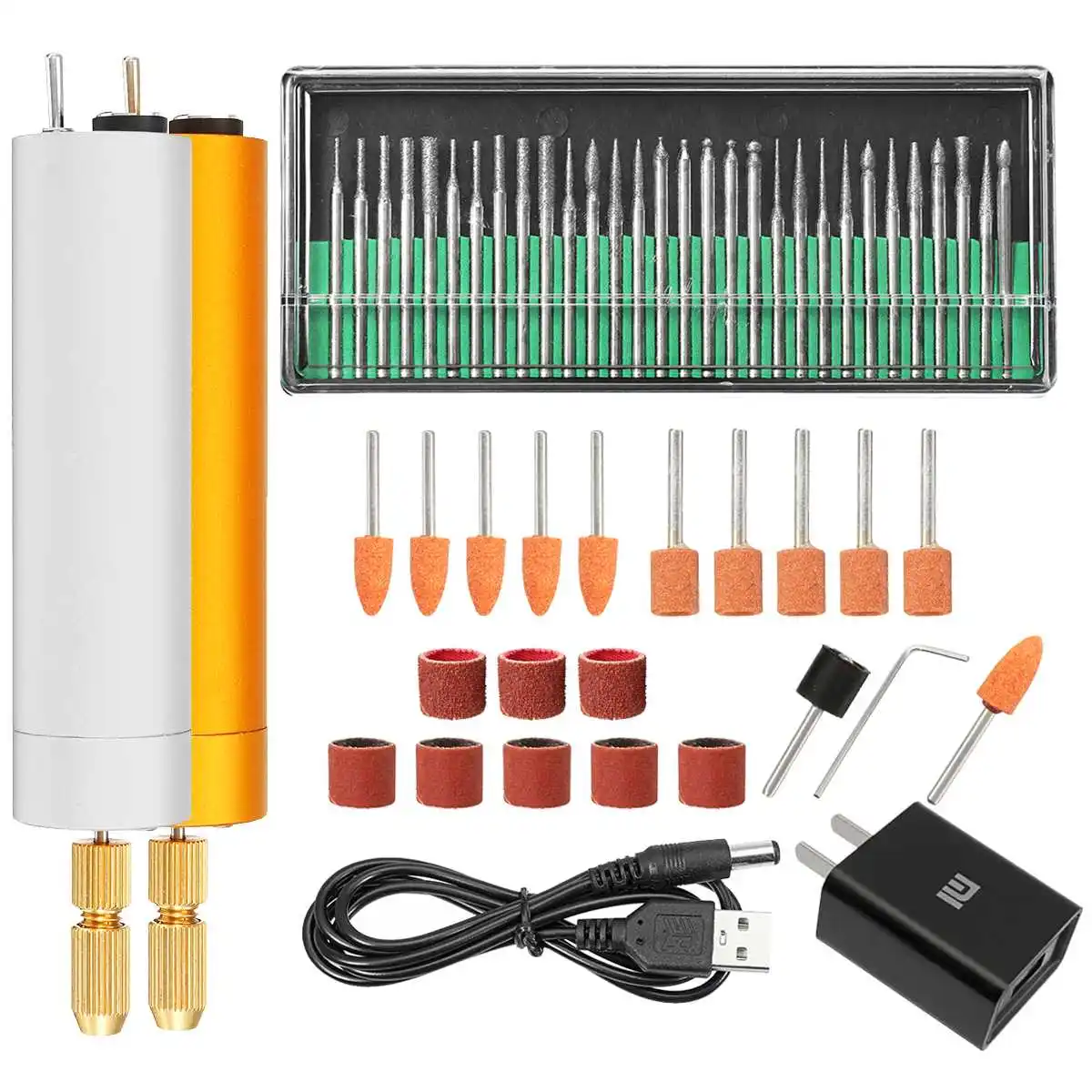 

AC 110-240V USB Rechargable Electric Mini Drill Variable Speed Rotary Tool Electric Grinder Dremel Accessories Drill machine