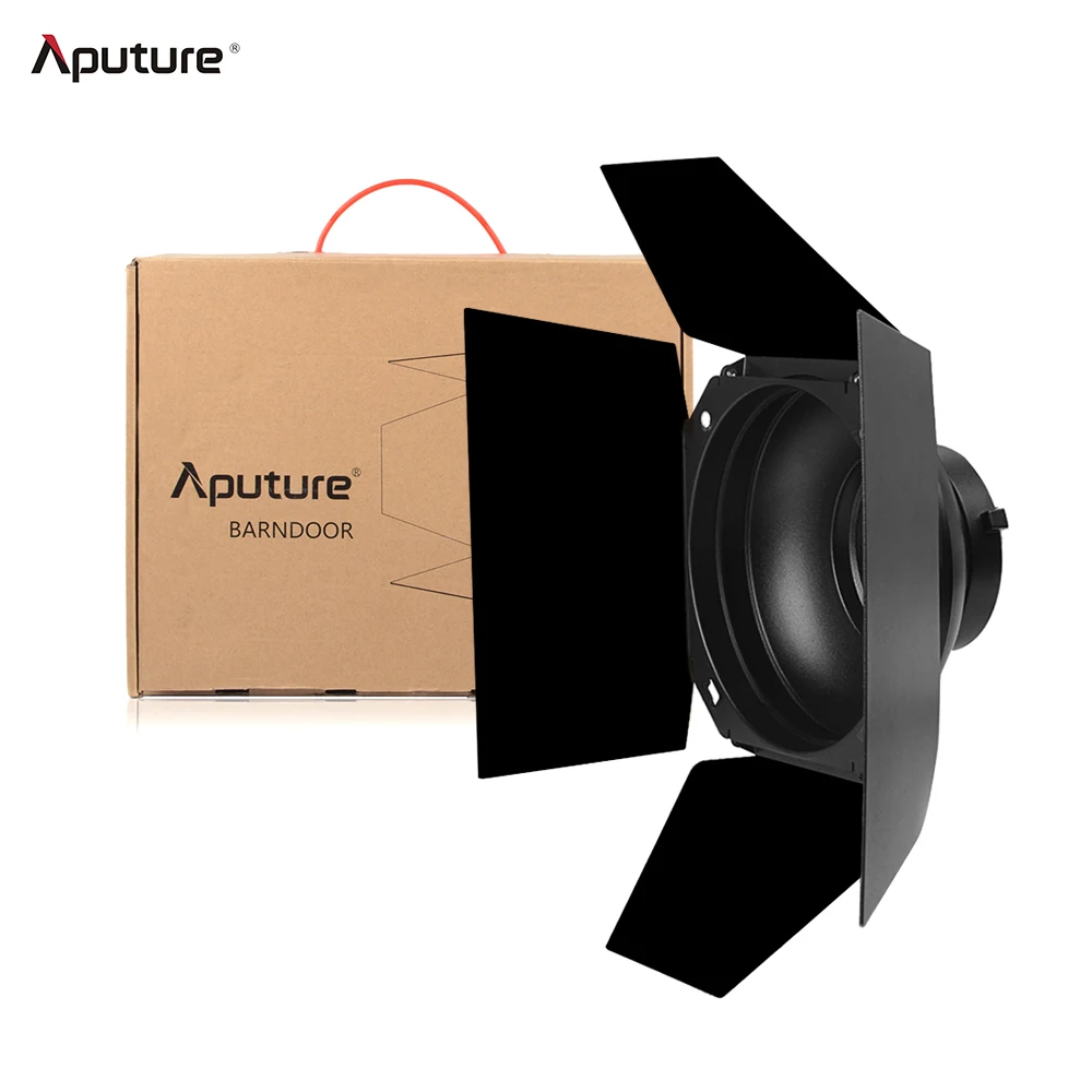 

Aputure Standard 7" Bowens Mount Barndoor Set w Honeycomb Rid Gel Holder for Aputure LS COB 120T/120D II/300D LED Video Light