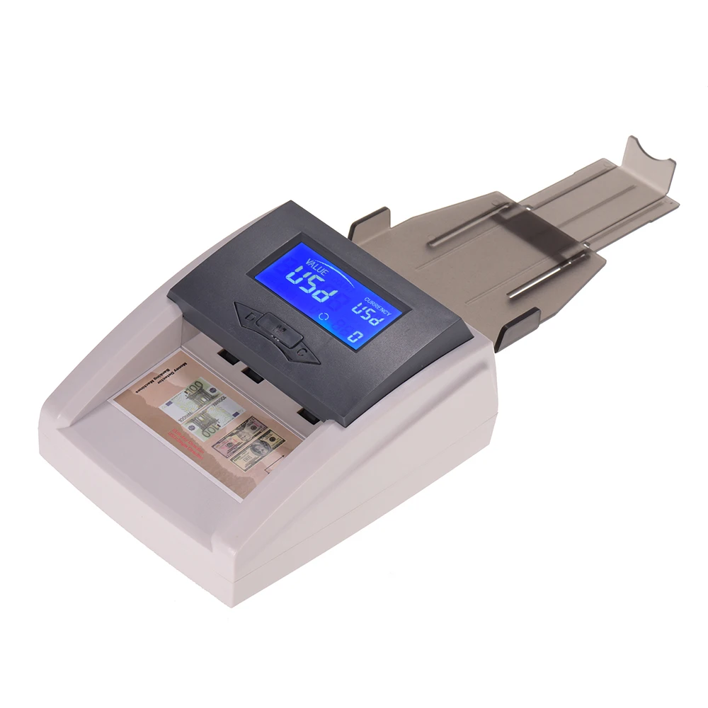 Портативный Настольный Счетный автоматический детектор поддельный деньги валюта проверка банкнот с ЖК-дисплеем для евро USD