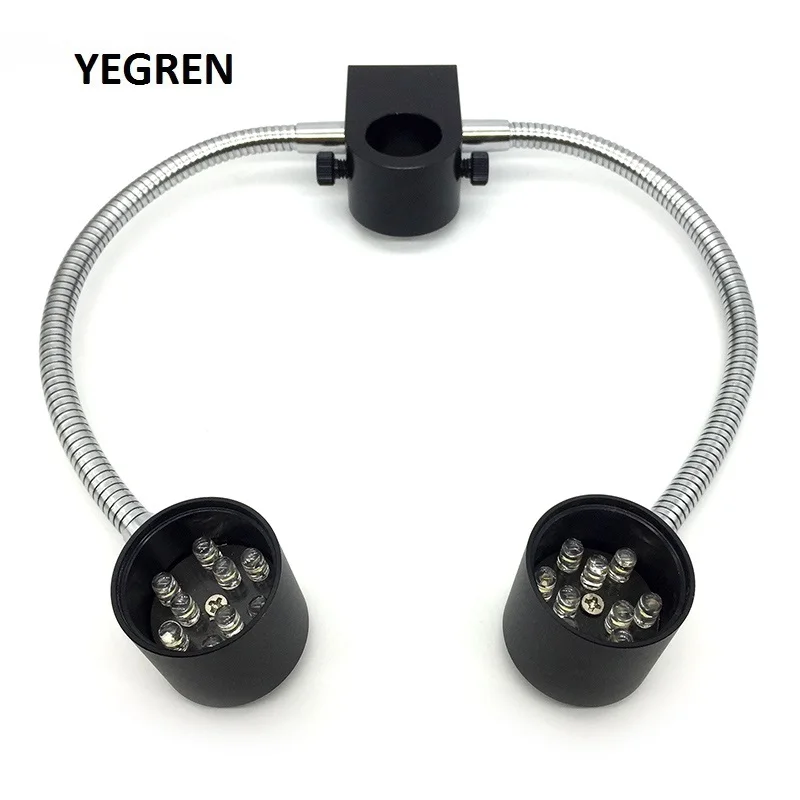 

Industrial Microscope LED Light Source Brightness Adjustable Double Tube Illumination Supplement Lighting Microscope Accessories