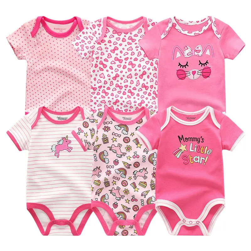 Детская одежда для новорожденных мальчиков комбинезон roupas de bebes хлопок 6 шт./компл. для маленьких девочек Infantil малыша комбинезоны bebek giyim
