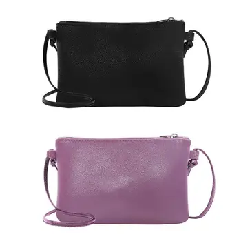 

Women Clutch Soft Solid Bag High Quality Leather Mini Messenger Bag Crossbody Shoulder Bags Clutch Women Designer Wallet Handbag