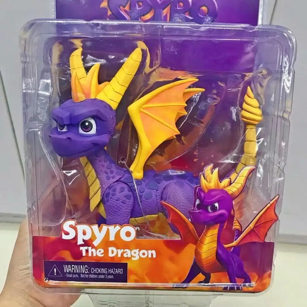 Нека подлинный оригинальный Spyro дракон фигурки петитмон ПВХ фигурка игрушки дети