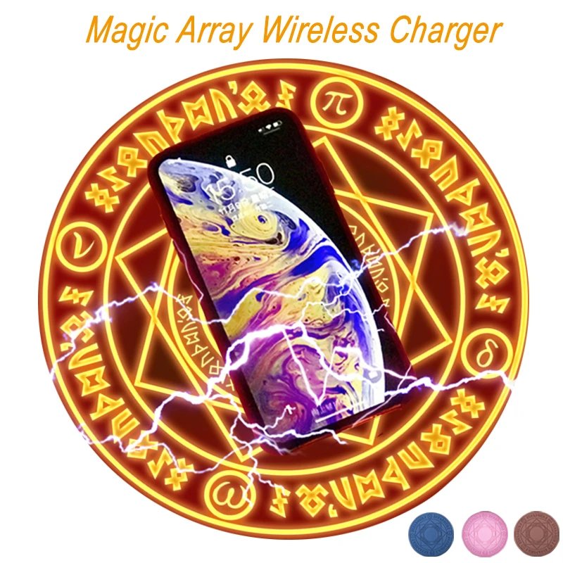 

Universal Qi Wireless Charger Magic Circle Fast Quick Charge for iPhone X XS Max 8 Samsung S9 S8 Plus Note 9 Huawei Mate 20 Pro