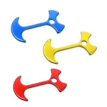 

1Pcs Fishbone Floor Nails Camping Tent Peg Nail Deck Outdoor Camp Anchor Peg Wind Rope Chains Linked Herringbone Nail Red