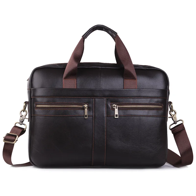 

Special Offer! Natural Genuine Leather Handbag Casual Shoulder Crossbody Bags Cow Leather Men Business Briefcase