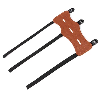 

Outdoor Archery Arm Guard Bracers Outdoor Shooting Archery Arm Guard Bow Protect Arm Protector 3 Strap Black Hunting Equipment