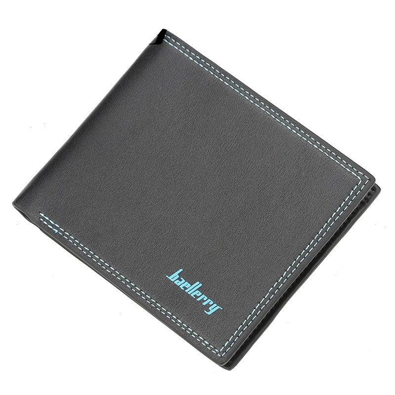 

Creative Short Wallet Men's Casual Wallet Solid Color Soft Cross Section Wallet Explosion