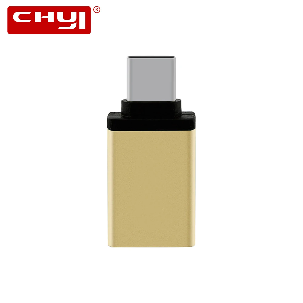 

CHYI Metal Type-C Male To USB 3.0 Female Converter USB C To USB 3.0 Port USB Hub Adapter For Macbook Accessories