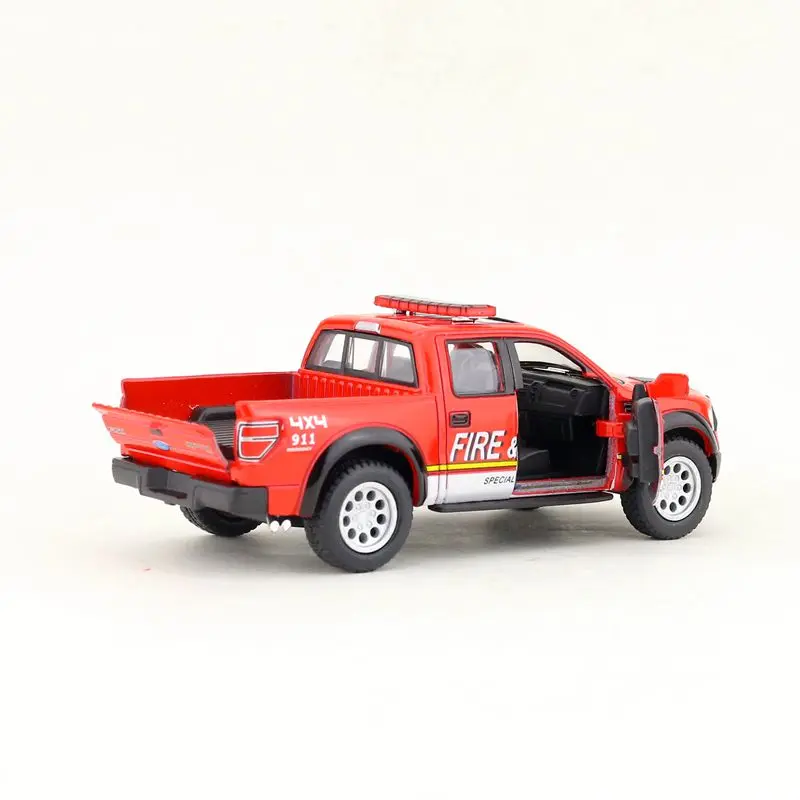 KINSMART литая металлическая модель/1:46 Масштаб/2013 Ford F-150 SVT Raptor SuperCrew пикап полицейская игрушка «пожарная машина»/Набор для обучения