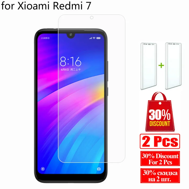 2.5D 9H Защитное стекло для экрана Xiaomi Redmi 7 6 26 ''закаленное Защитная пленка