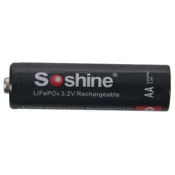 

Soshine 3.2V 700mAh AA /14500 LiFePO4 rechargable Battery for small torch