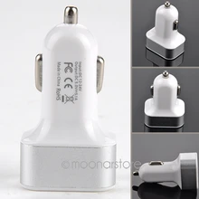3 порта автомобильное зарядное устройство Универсальный Три USB зарядное устройство в автомобиле Быстрая Зарядка адаптер питания для iPhone samsung Xiaomi автомобильное зарядное устройство#0129