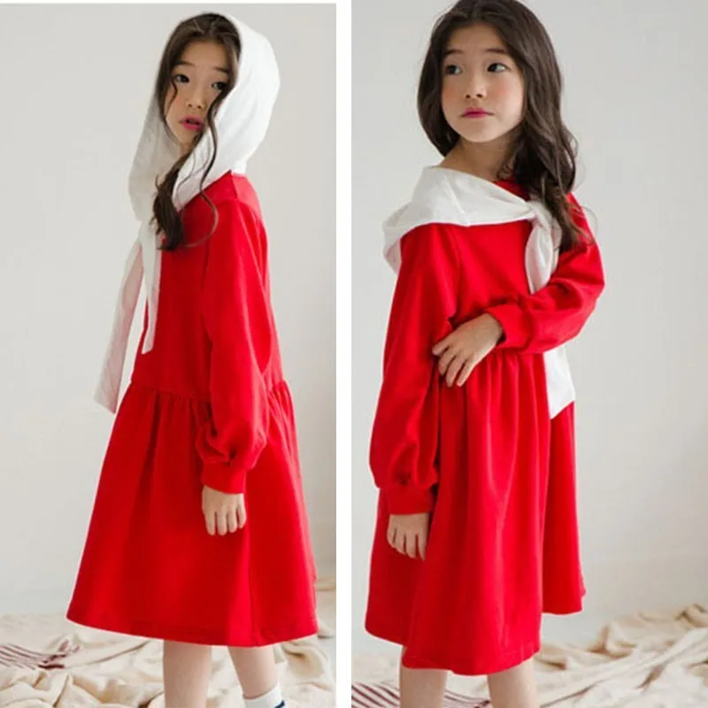 Long Sleeve Red Christmas Dress