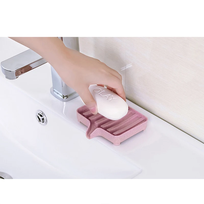 

New Fashion Soap Box Shower Plate Hiking Bathroom Home Case Container Travel Holder Dish New Candy Color Hot Sale Bathroom